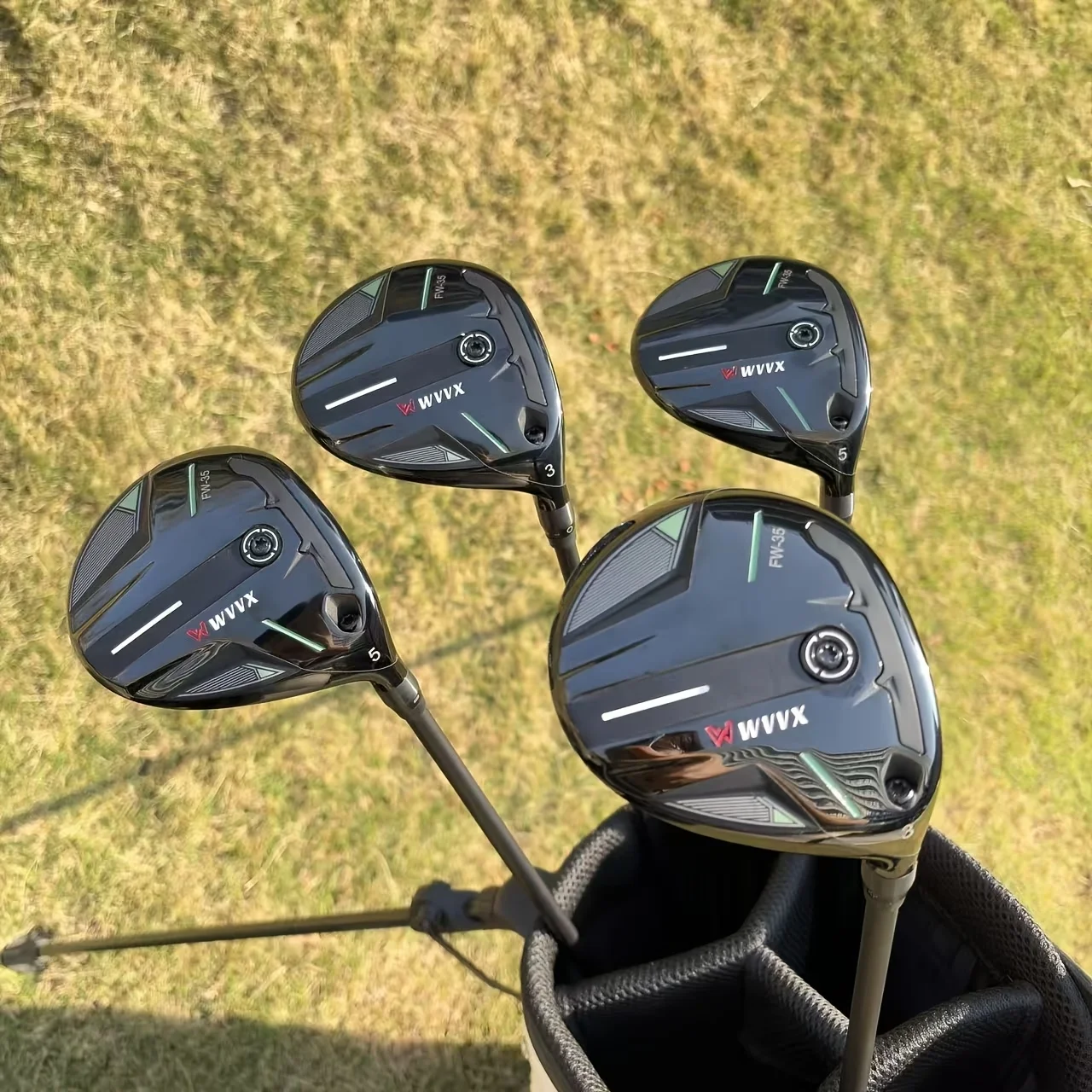 WVVX Mens 3# 5# Fairway Wood Golf Clubs for Beginners High Strength Large Sweet Spot Golf Practice Sticks