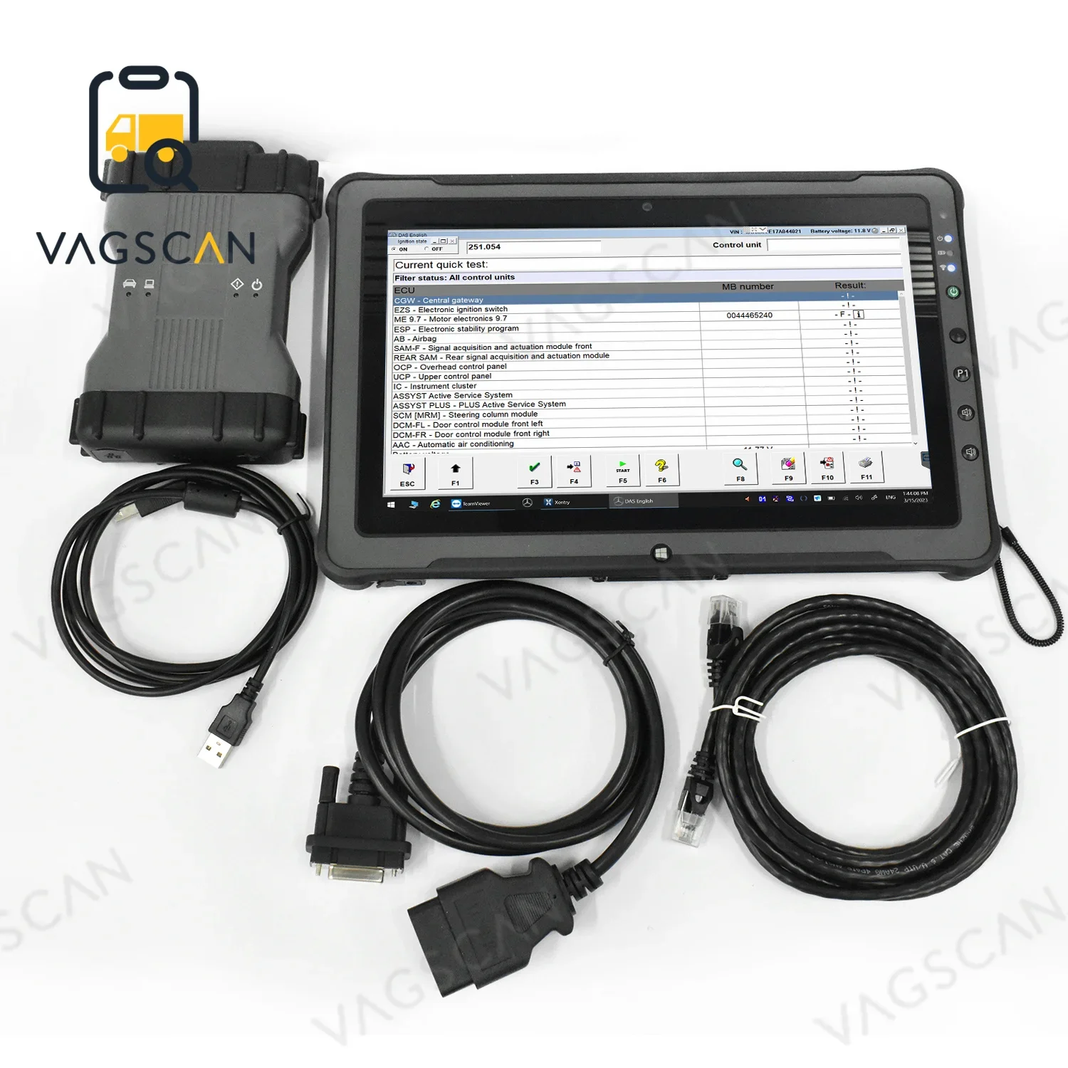 2024  For Mb star c6 wifi doip Xentry Multiplexer + F110 tablet connection diagnostic tool Full software ben-z