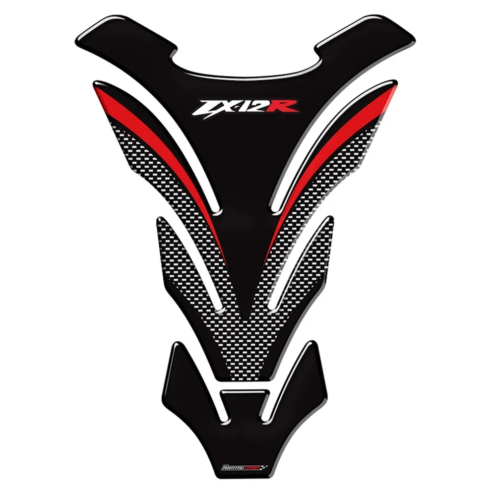 Stiker Pelindung Bantalan Tangki Sepeda Motor 3D untuk Dekorasi Sepeda Motor Kawasaki NINJA ZX12R ZX-12R Tankpad