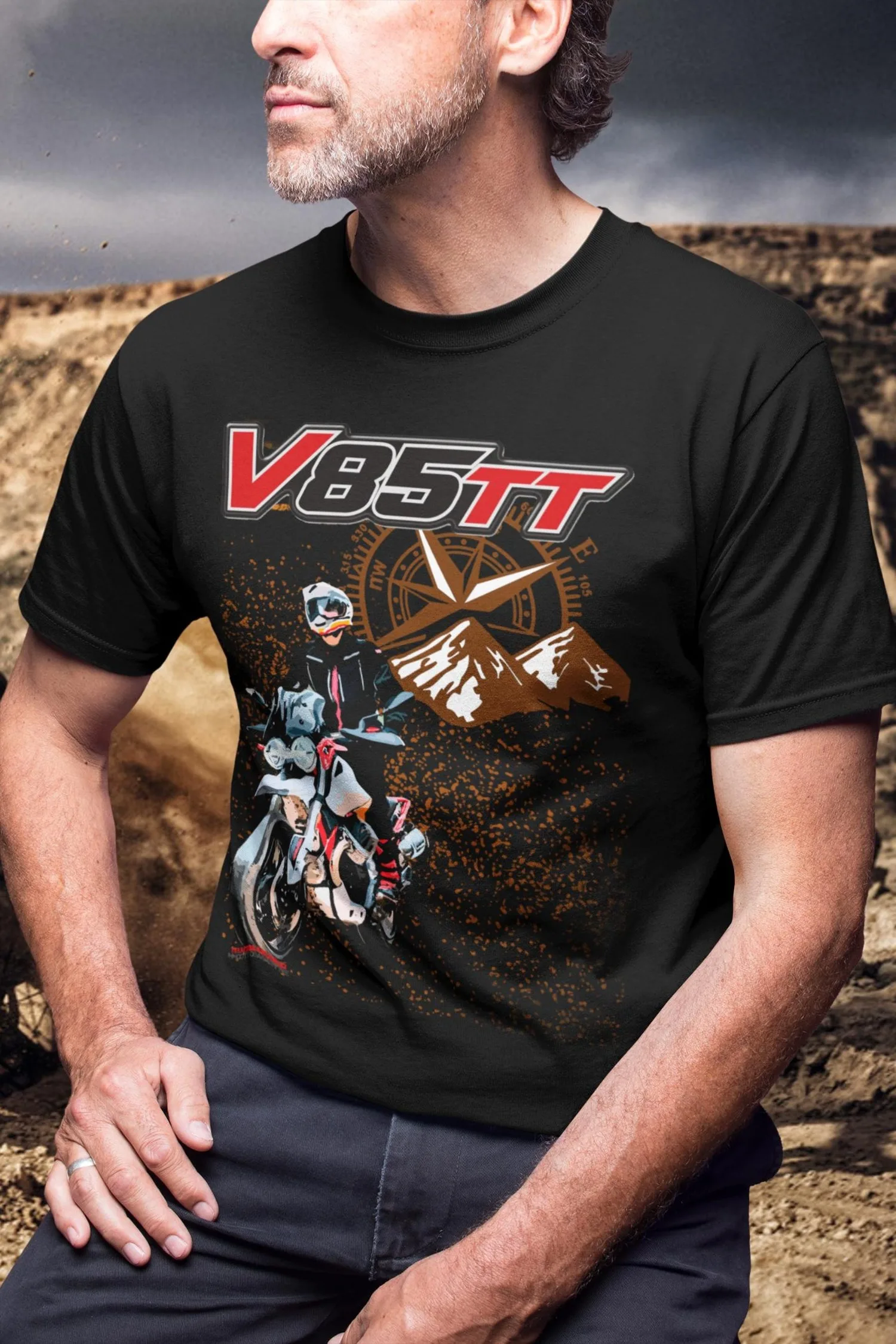 

326@EY Moto G.uzzi V85 TT T Shirt The Perfect Travel Gift For ADV Rider Fan Top For G.uzzi Owners Husband Present Classic Advent