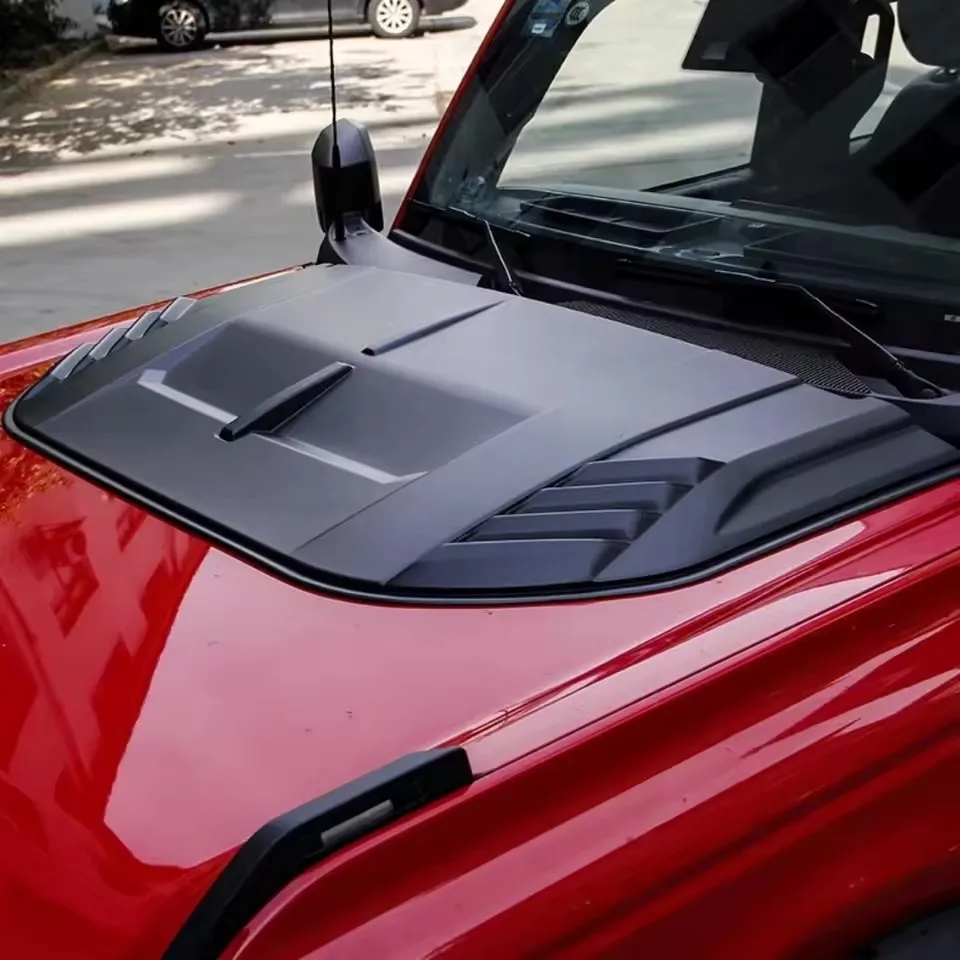 

Для Ford Bronco Raptor Dry Carbon Fiber 2021-2023 Модернизированный капот, замена капота Модификация автомобиля Аксессуары кузовный комплект