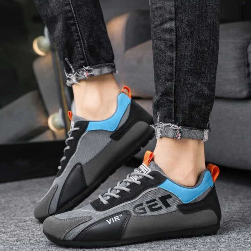 Men Sneakers Summer Outdoor Casual Driving Shoes Lace-Up Classic Mesh Shoes for Men Breathable Flats Men Shoes Zapatillas Hombre