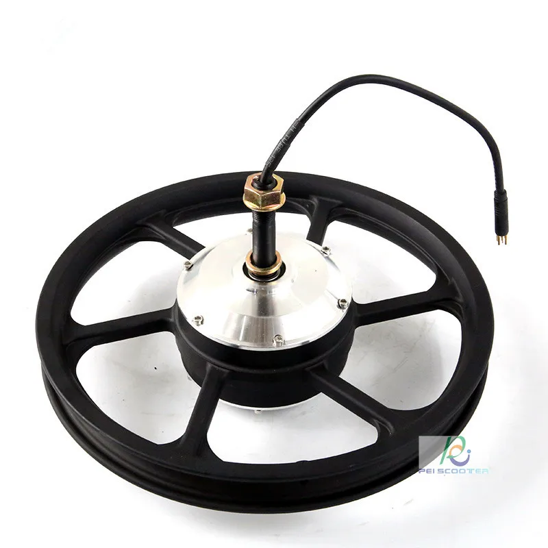 16 inch tyre single axle brushless scooter hub motor wheel phub-16tcm