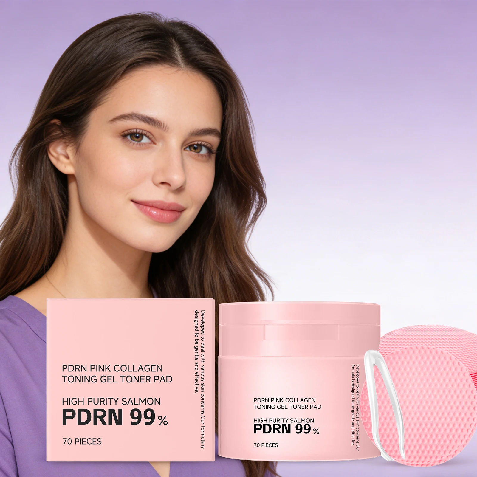 

Collagen Repair Serum Cotton Pads Hydrating Brightening Improve Skin Elasticity Glow Smoothing Shrink Pores Firming Cotton Pads