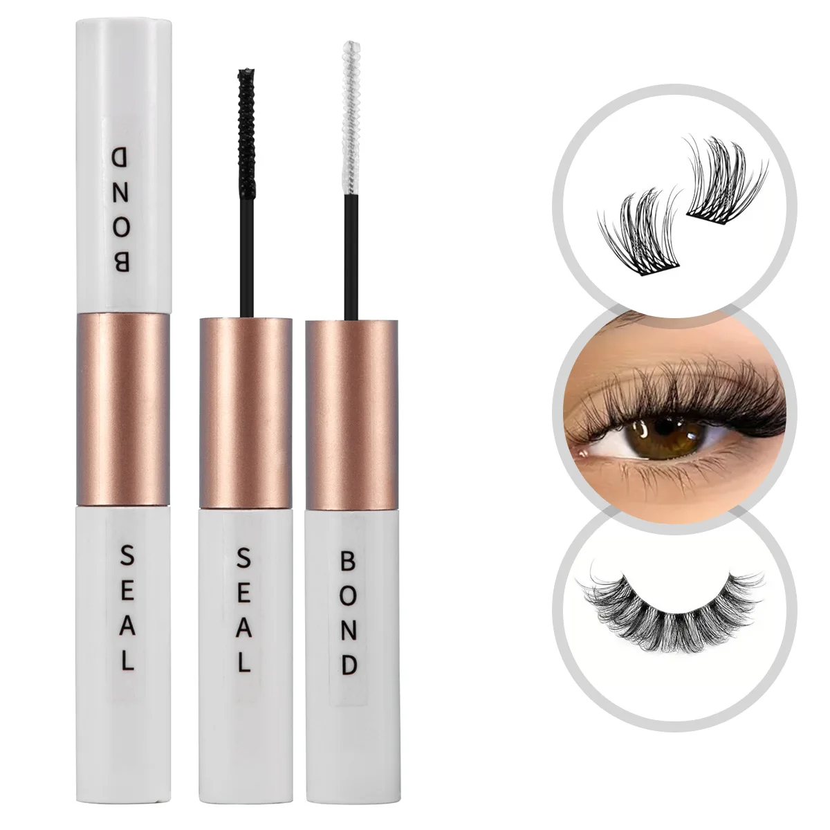 False eyelash glue waterproof lasting non-whitening mild non-irritant sensitive muscle available quick-drying type paste false e