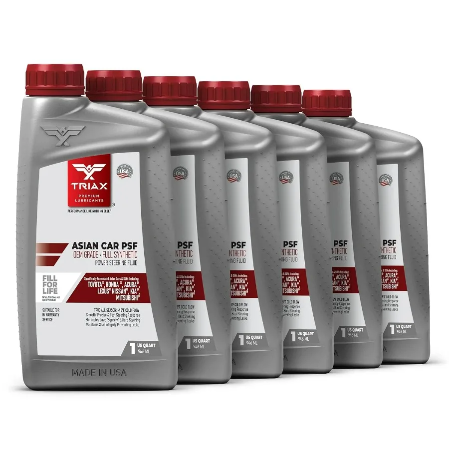 

TRIAX Asian Car PSF Синтетическая жидкость усилителя рулевого управления, совместимая с Honda Acura Mazda Subaru и Mitsubishi OEM Grade Fill для L