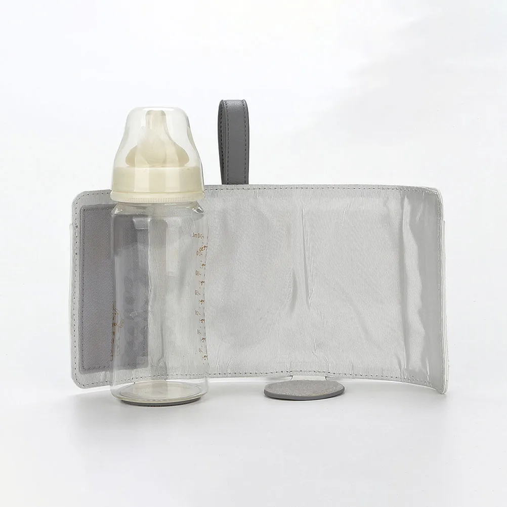 

Portable Baby Milk Bag PU USB Charging Bottle Heater Travel Breastmilk Car Bottle Warmer Keeps Food Warm Long Time Easy