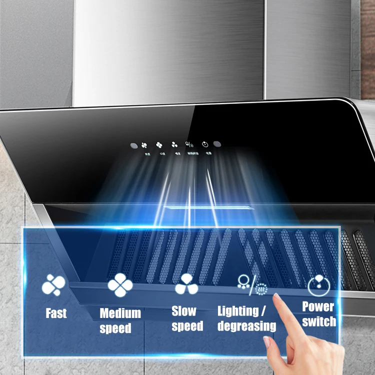 20inch Range Hood Can Be Customized Lead the Industry Smart Chemny Kitchen Range Extractor Hood Silent Range Hoods