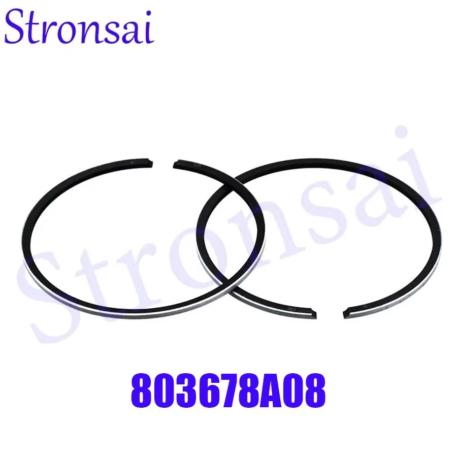

803678A08 STD Piston Ring Set +0.5mm for Tohatsu Nissan Outboard Motor 4 5 9.9 15 18 HP Boat Engine replacement part