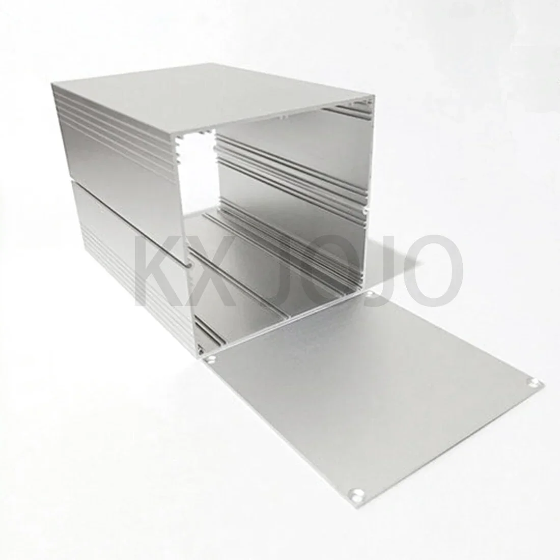 Aluminum Enclosure 136*136*155/200mm Integrated Case Electrical Extruded Box Separate Type Circuit Board Case DIY Silver 1pc