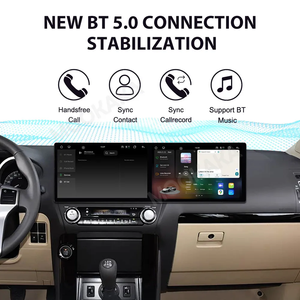 

Car Accessories Radio For Toyota Prado 2010-2020 Android Auto GPS Navigation Multimedia Stereo Receiver Head Unit Offline Maps