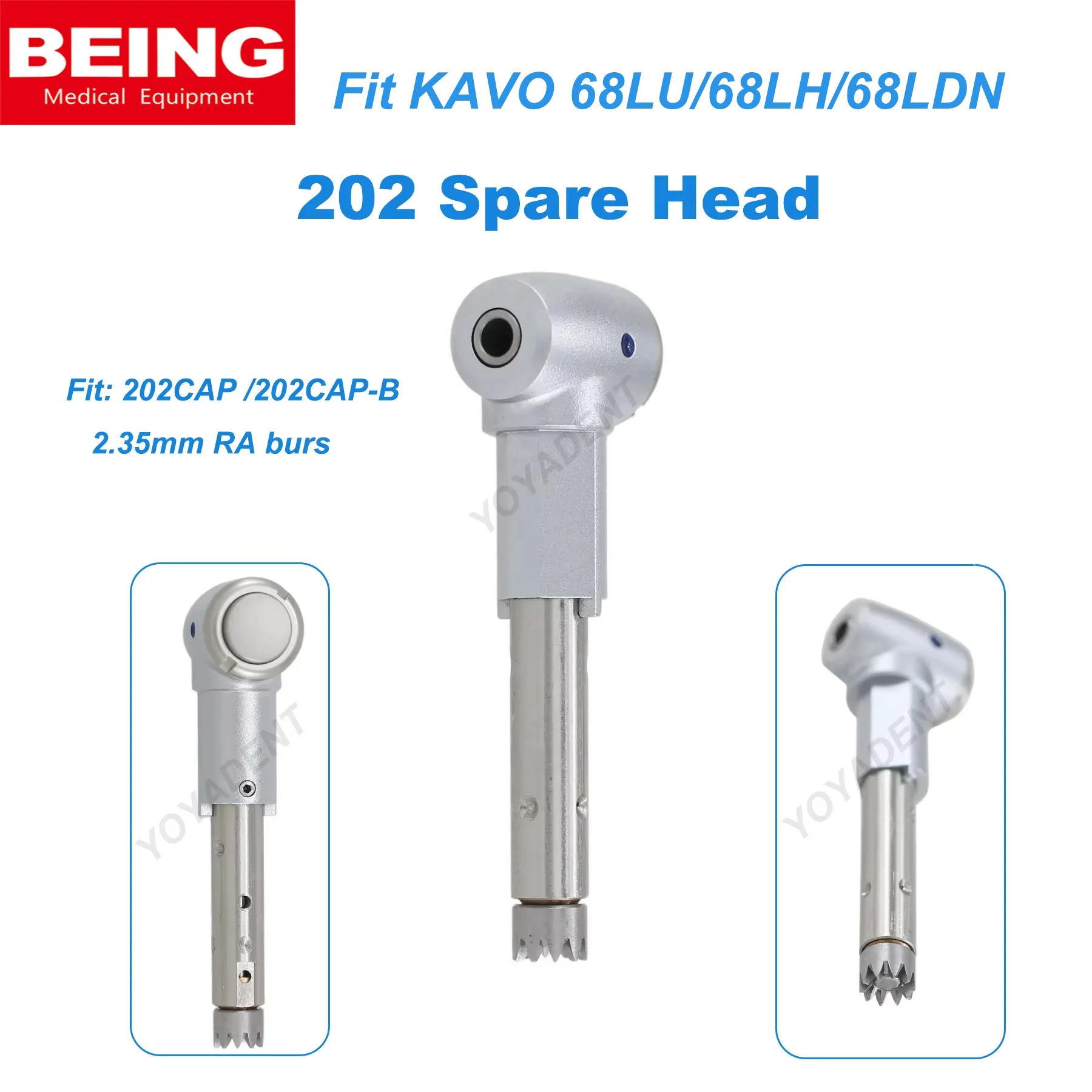 

Dental 1:1 Contra Angle Head For Kavo 68LU/68LH/68L BEING 202CAP/202CAPB Contra Angle Handpiece Replacement Head Dentistry Tools