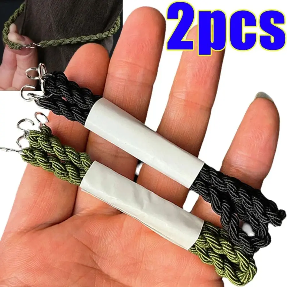 2Pcs Durable 18cm Trouser Leg Straps Polyester Black Green Khaki Leggings Elastic Rope Riding Boot Rubber Band Outdoor Hiking