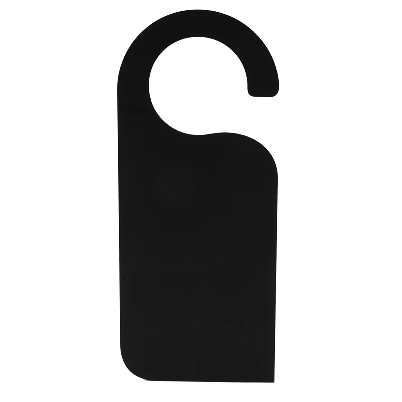 

J1UL1N 24 Pcs Wooden Door Sign Hanger Mini Double-Sided Wood Blackboard Chalkboard Message Notes Memo Board Black