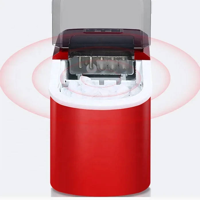 12V DC Mini Car Portable Ice Maker Automatic Bullet Ice Cube Making Machine For Vehicle Use