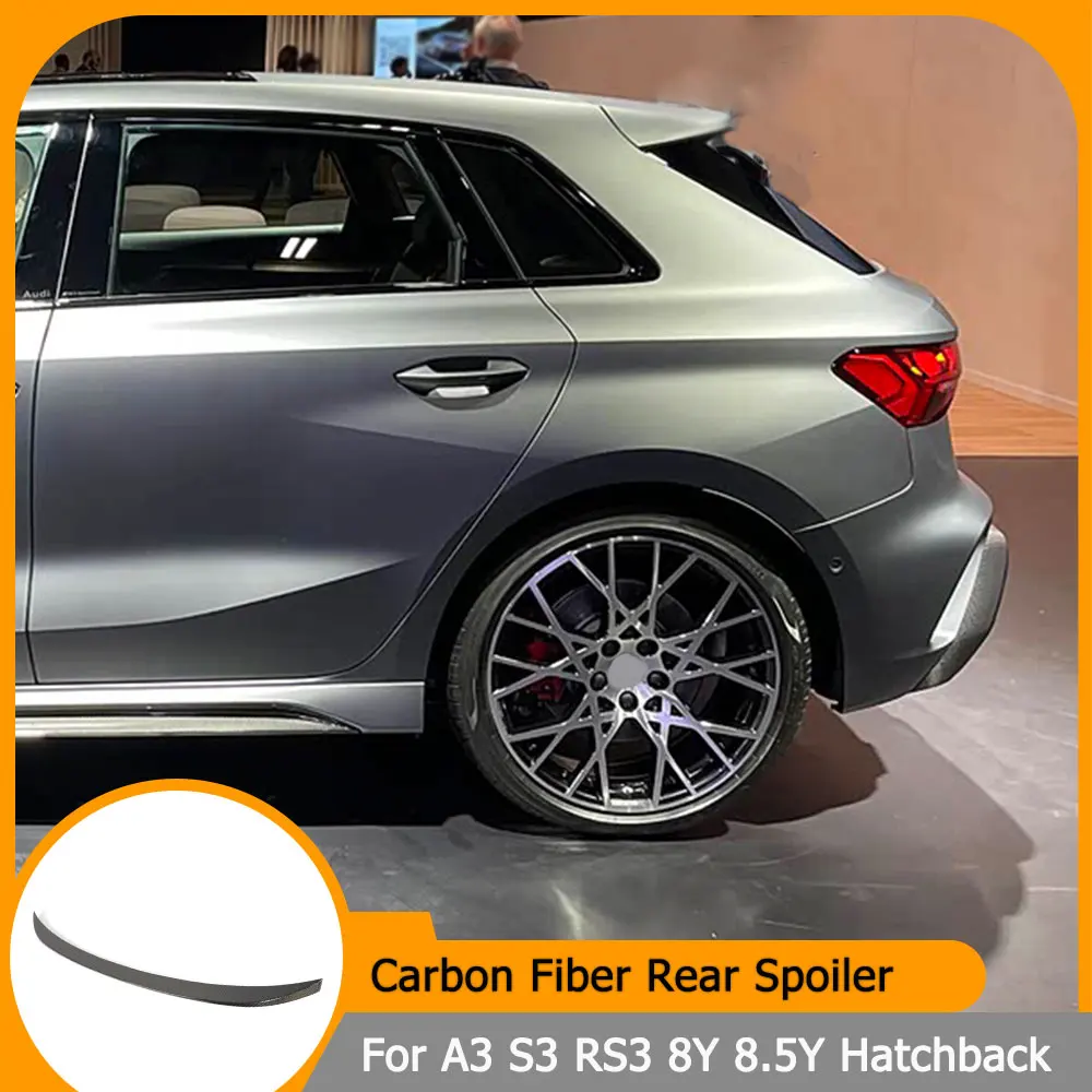 

Carbon Fiber Car Rear Spoiler for Audi A3 S3 RS3 8Y 8.5Y Hatchback 2021-2026 Rear Wing Trunk Spoiler