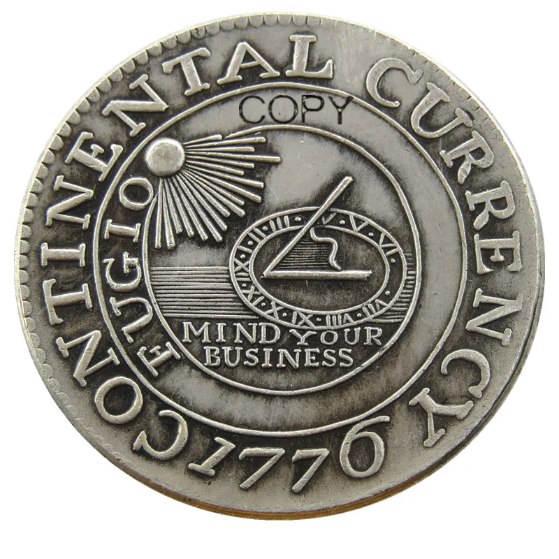 USA Wholesale Superb 1776 1 Dollar Silver Plated Copy Coin