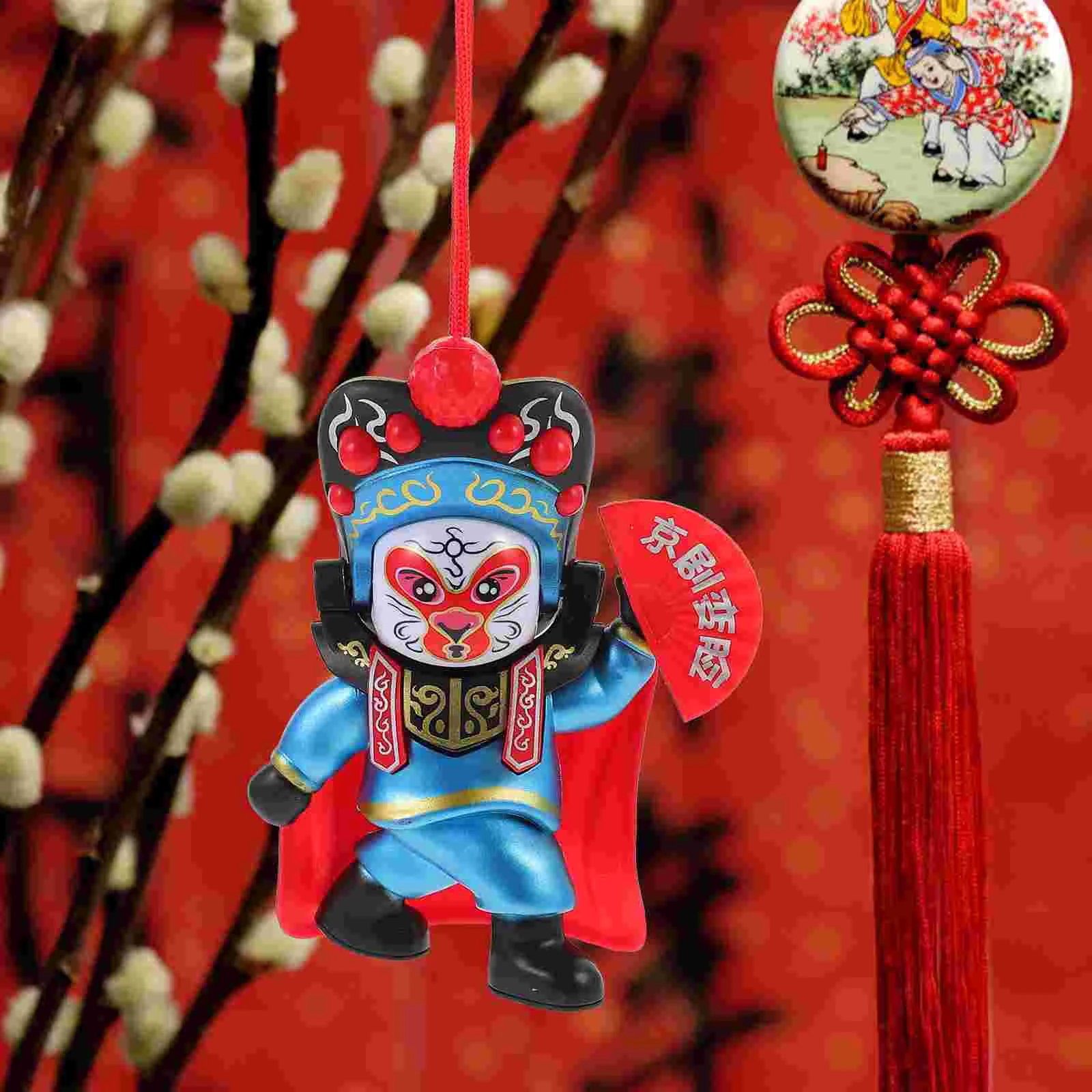 Cake Decorations Sichuan Opera Face Changing Chinese Number Peking Souvenir Red Figure