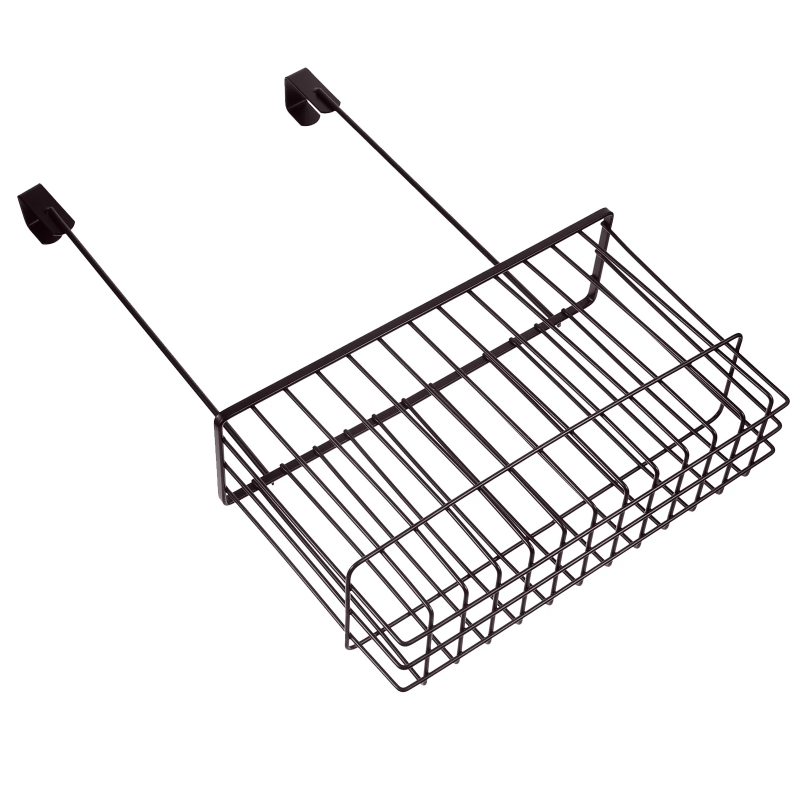 

Over Cabinet Door Organizer Carbon Steel Hanging Storage Basket Kitchen Wire Basket Space Saving Rack for Cutting Boards