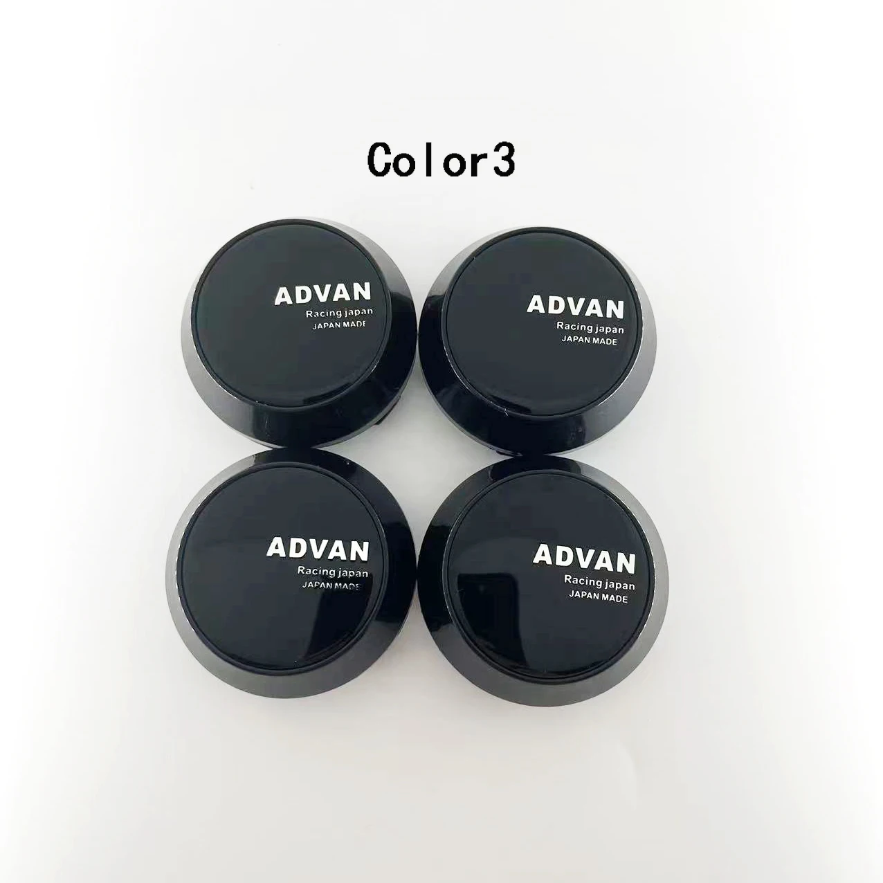 4PCS/lot 60MM Car Wheel Center Caps for  ADVAN Rcaing   Plain Aluminum Marker Unmarked Wheel Cover .