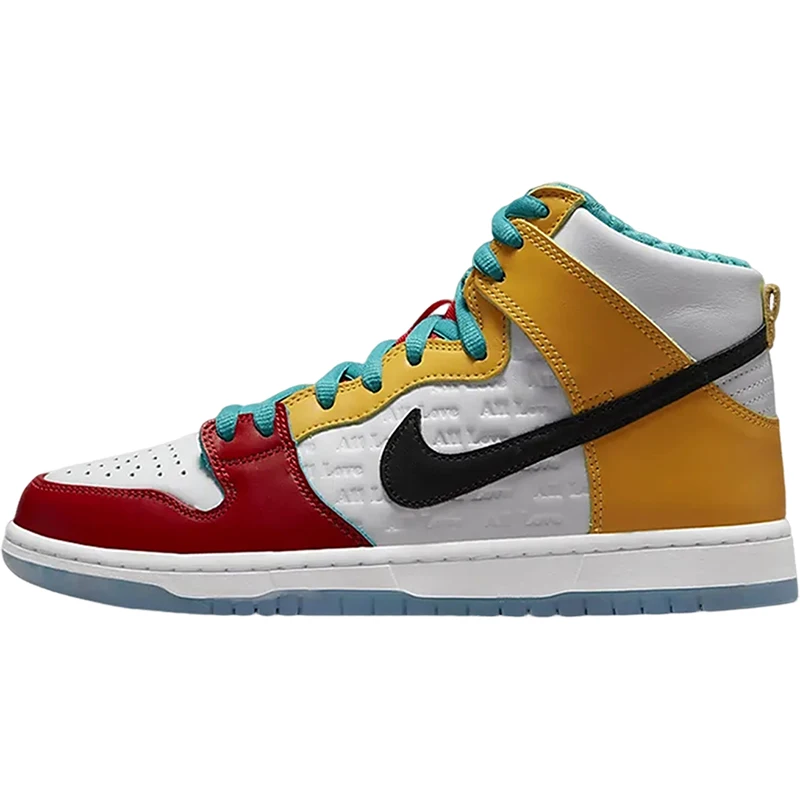 Nike Authentic Unisex Contrast Anti-Slip High-Top Skate Shoes DH7778-100