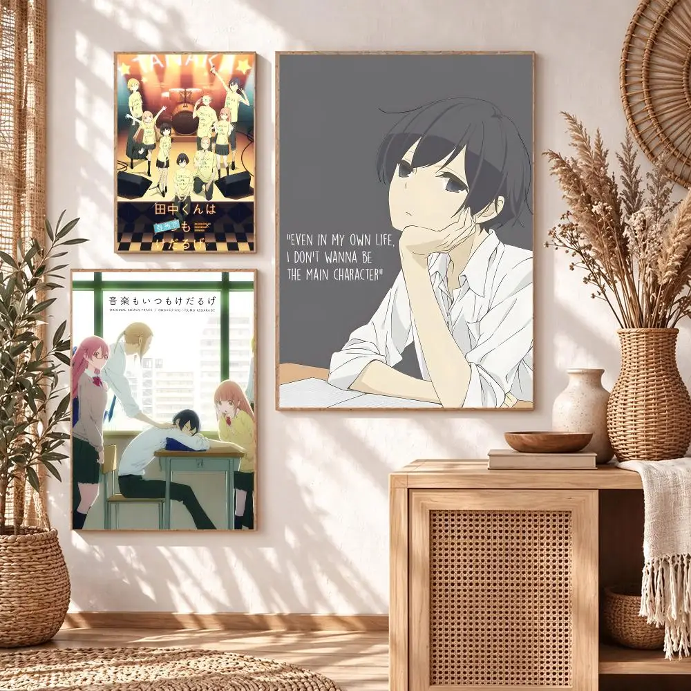 anime Tanaka-kun is Always Listless Poster Poster HD Printing Cozy Warm Style Home Decor Suitable for Living Room Bedroom Gift