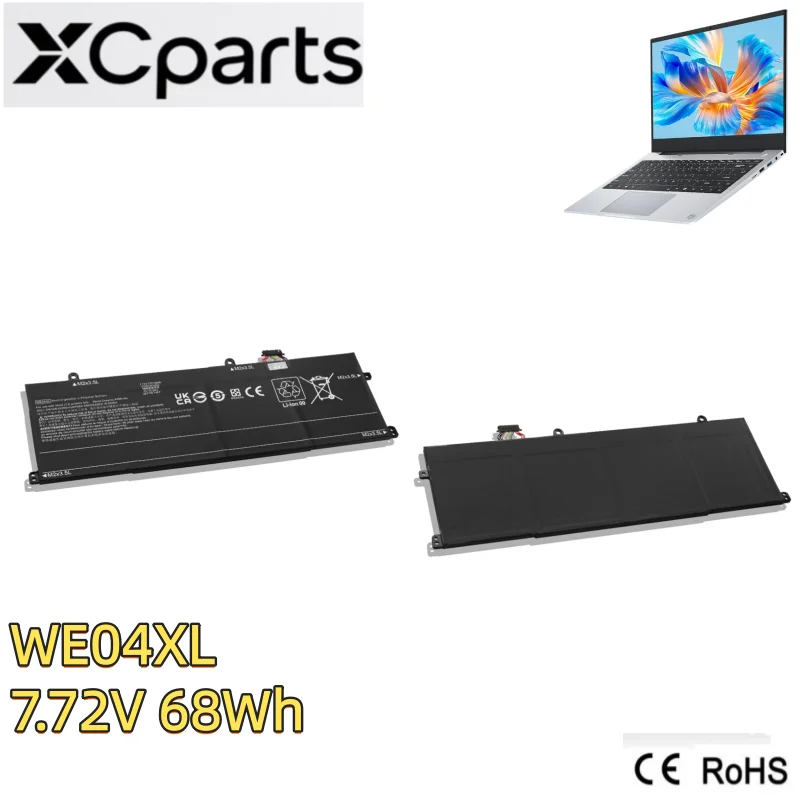 

7.72V 68Wh 8368mAh New WE04XL Battery Laptop for HP Envy x360 2-in-1 Pavilion Plus 14-ey 16-ab TPN-DB1Q HSTNN-WB0F N39857-005