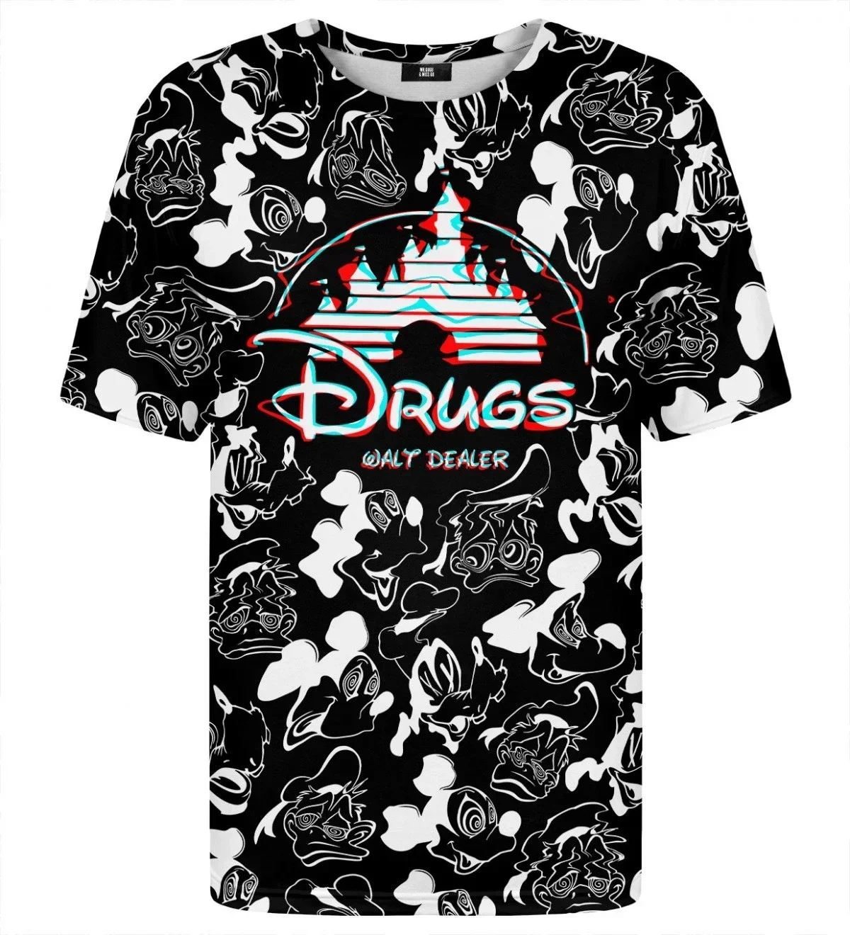 2024 Disney Drugs Walt Dealer T-shirt 3D T-shirt For Men For Women Fashion Retro Short Sleeve Casual Kids T-Shirt