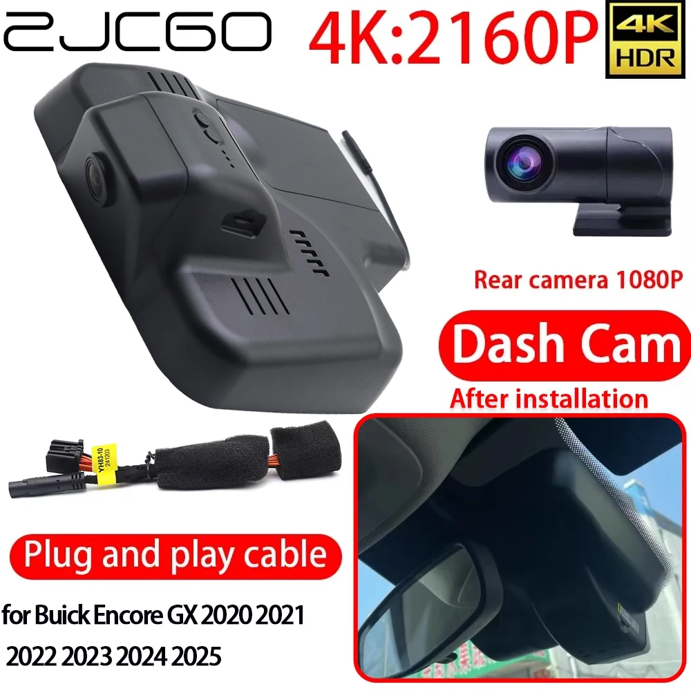 ZJCGO for Buick Encore GX 2020 2021 2022 2023 2024 2025 4K Car DVR Dash Cam Wifi Front Rear Lens Camera 24h Monitor