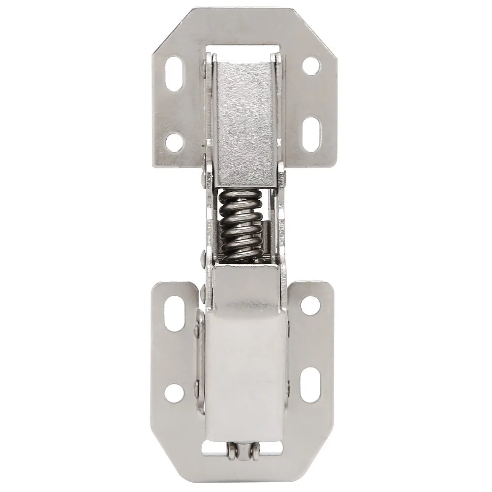 4pcs Noiseless Hidden Cabinet Hinges Cold Rolled Steel Includes Screws Bridge Hinges Soft Close Hinges Furniture Update