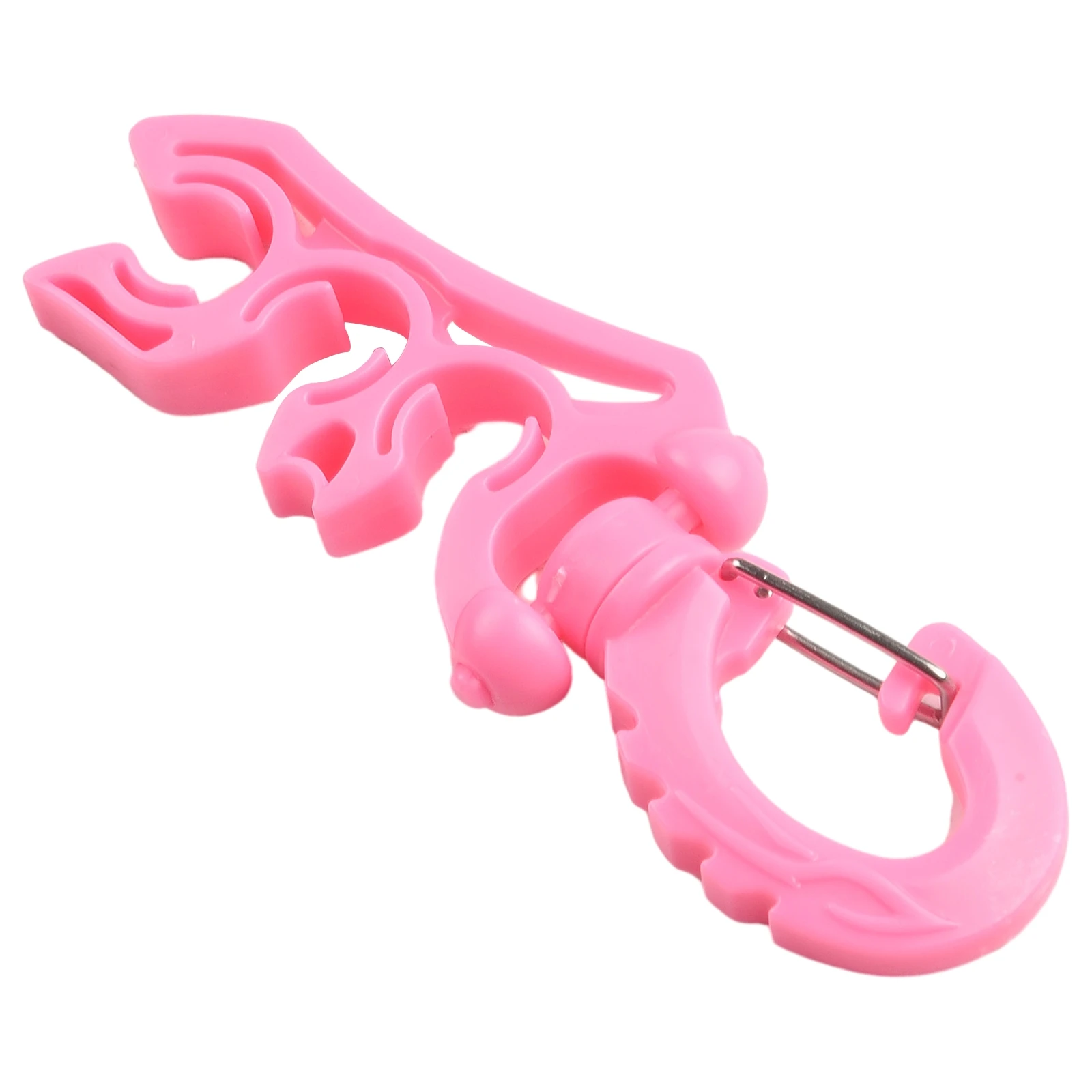 Dive Hose Clip with Quick Release Mechanism for BCD Mounting 304 Metal and Hard Plastic Design for Underwater Safety