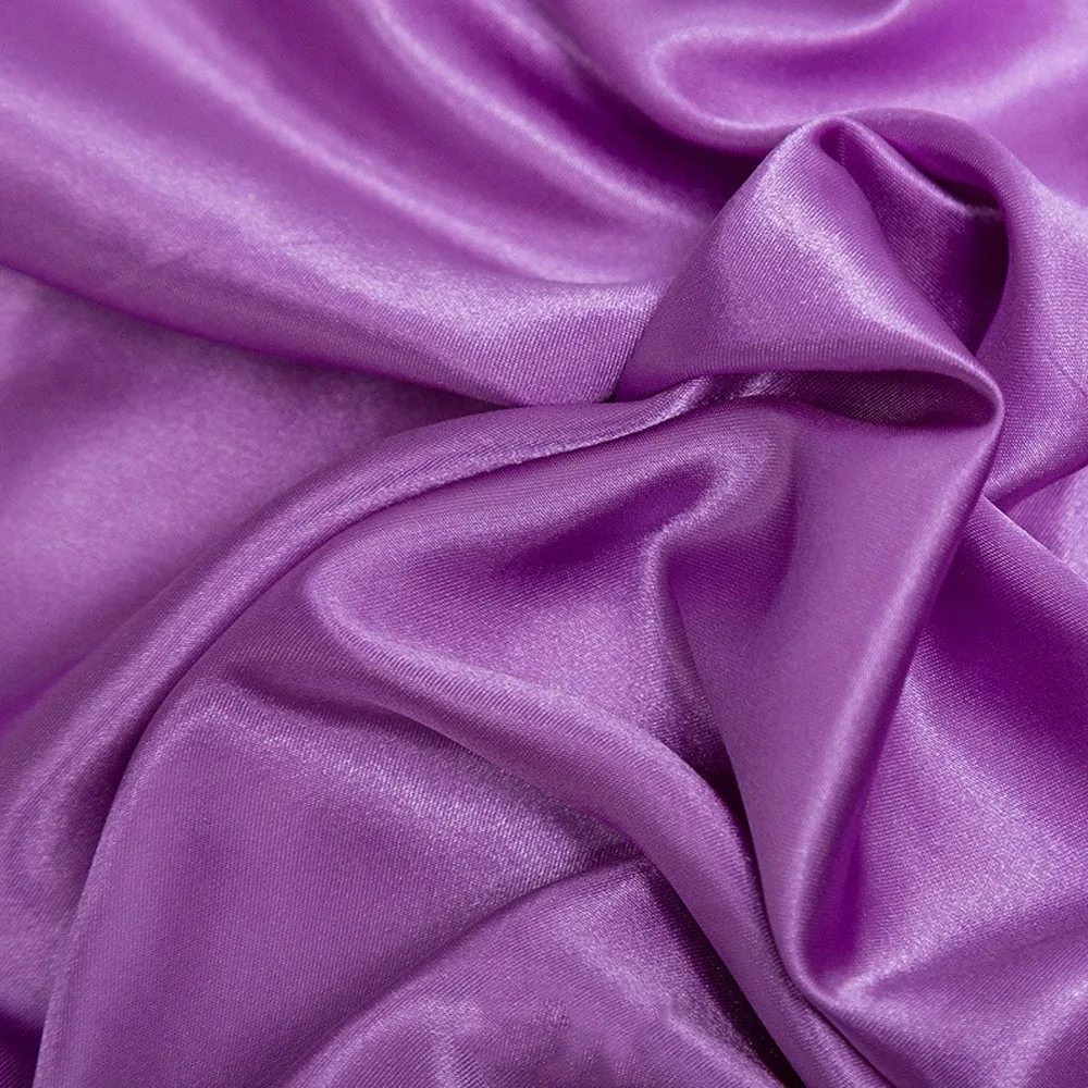 150cm Wide Silky Satin Fabric 100% Polyester for Wedding Dress Sewing Pajamas Photography Backdrop Luxury Table Decor DIY Craft