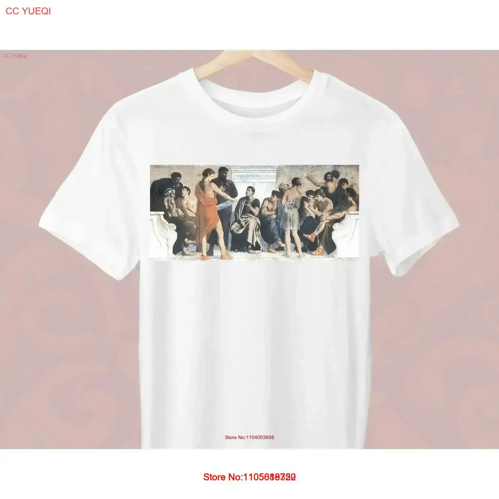 School of Aristotle Gustav Adolph Spangenberg T Shirt Greek Mythology for a Stylish vintage Washed fashion designer clothes