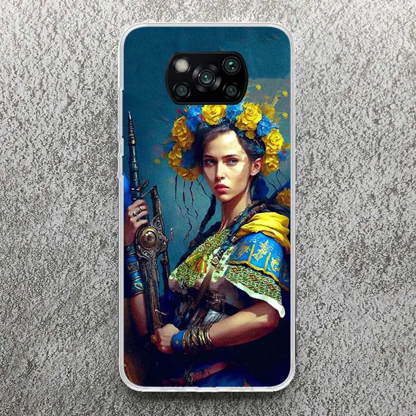 Ukraine Ukrainian Girl Print Soft Case for Xiaomi Poco X3 X4 NFC X5 Pro M3 M4 M5S Phone Shell F3 F2 F1 Mi Note 10 Lite Pattern C