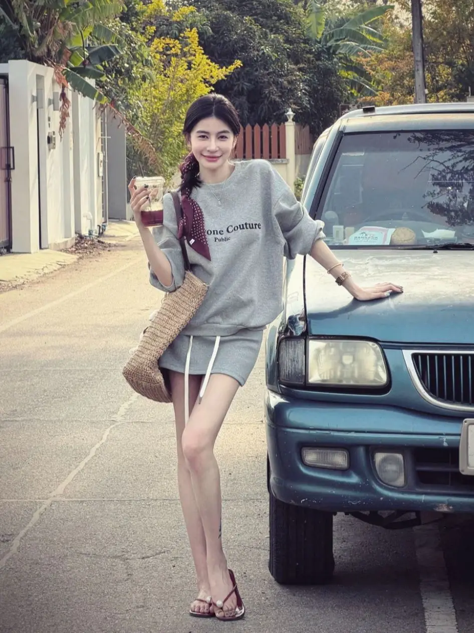 

Loose Fit Casual Sweatirt Your Name 2026 New Sle Women's Faion Outerwear Long Sve Cotton Polyester Blend