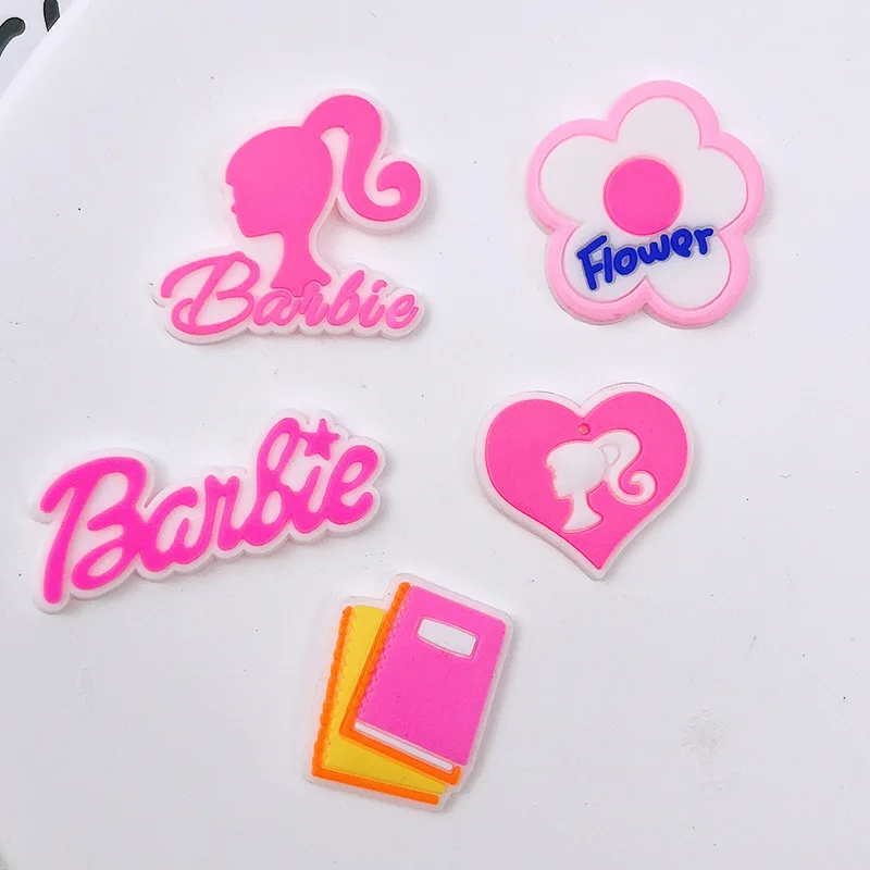 Kawaii Cartoon Animation Pvc Barbie Soft Glue Diy Accessories Mobile Phone Case Patch Hole Shoes Cute Three-Dimensional Stickers