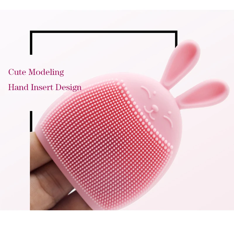 Cute Silicone Facial Scrub Cleansing Brush Scrubber for Face Washing Product Pore Cleaner Exfoliator Face Scrub Brush Skin Care