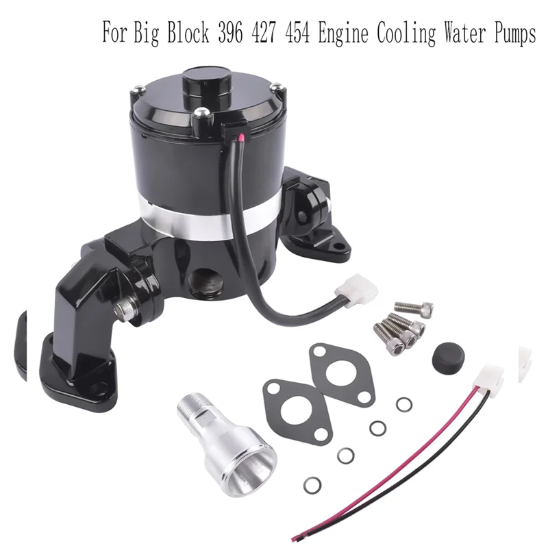 Pompe ad acqua Pompe ad acqua di raffreddamento del motore Pompe ad acqua per Chevy BBC Big Block 396 8020BK Pompe ad acqua 35 GPM Pompa ad acqua elettrica