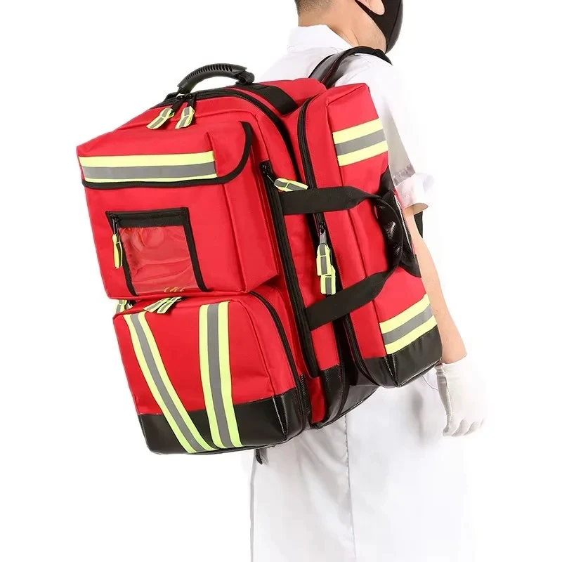 Portle First Aid , Rcue Emergency , Trauma Empty, Medical Bag With Reflective Strips Survival