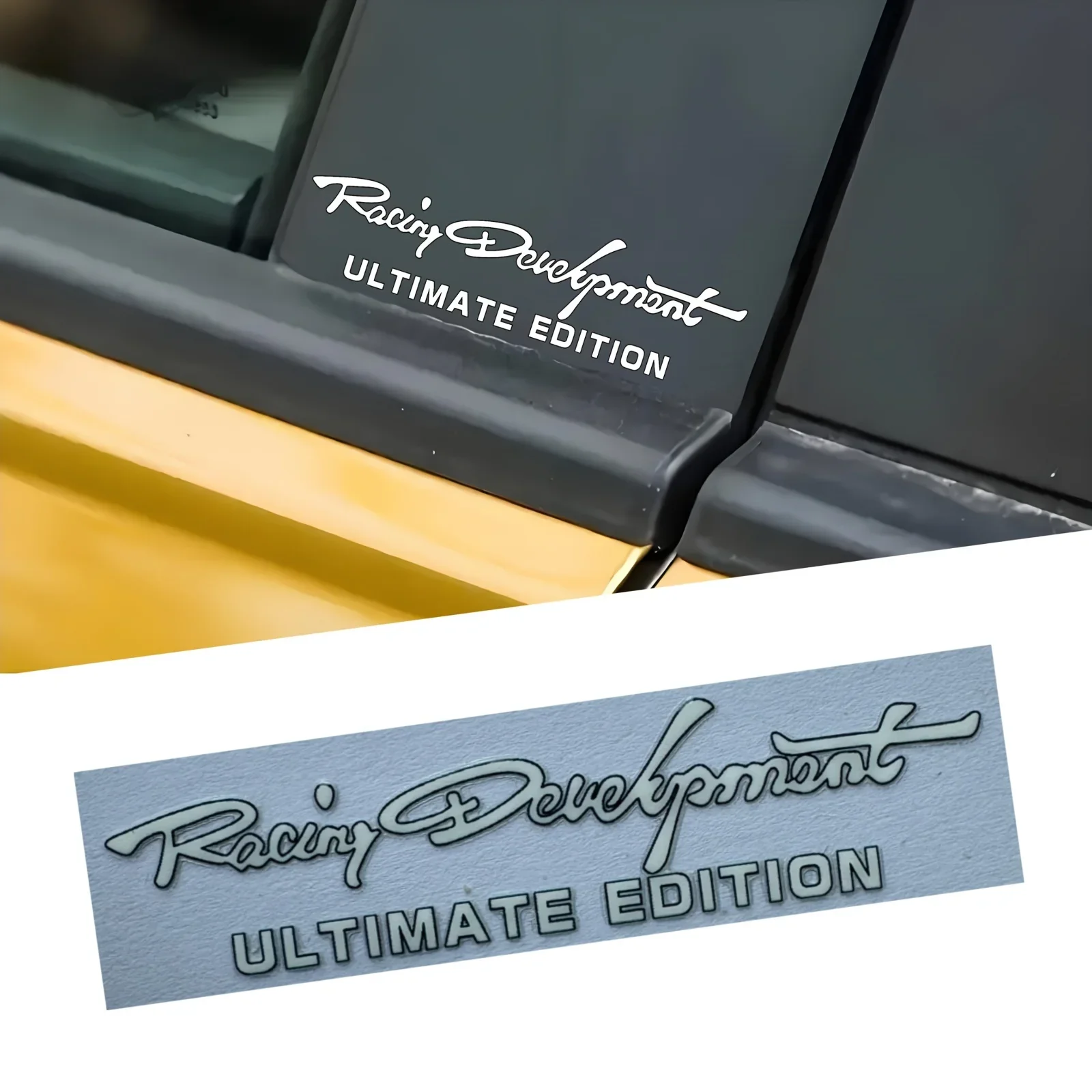 2PCS/SET Racing Development Ultimate Edition Sticker,Waterproof Vinyl Decal for Car Exterior,Racing Style Decor,Holiday Gift