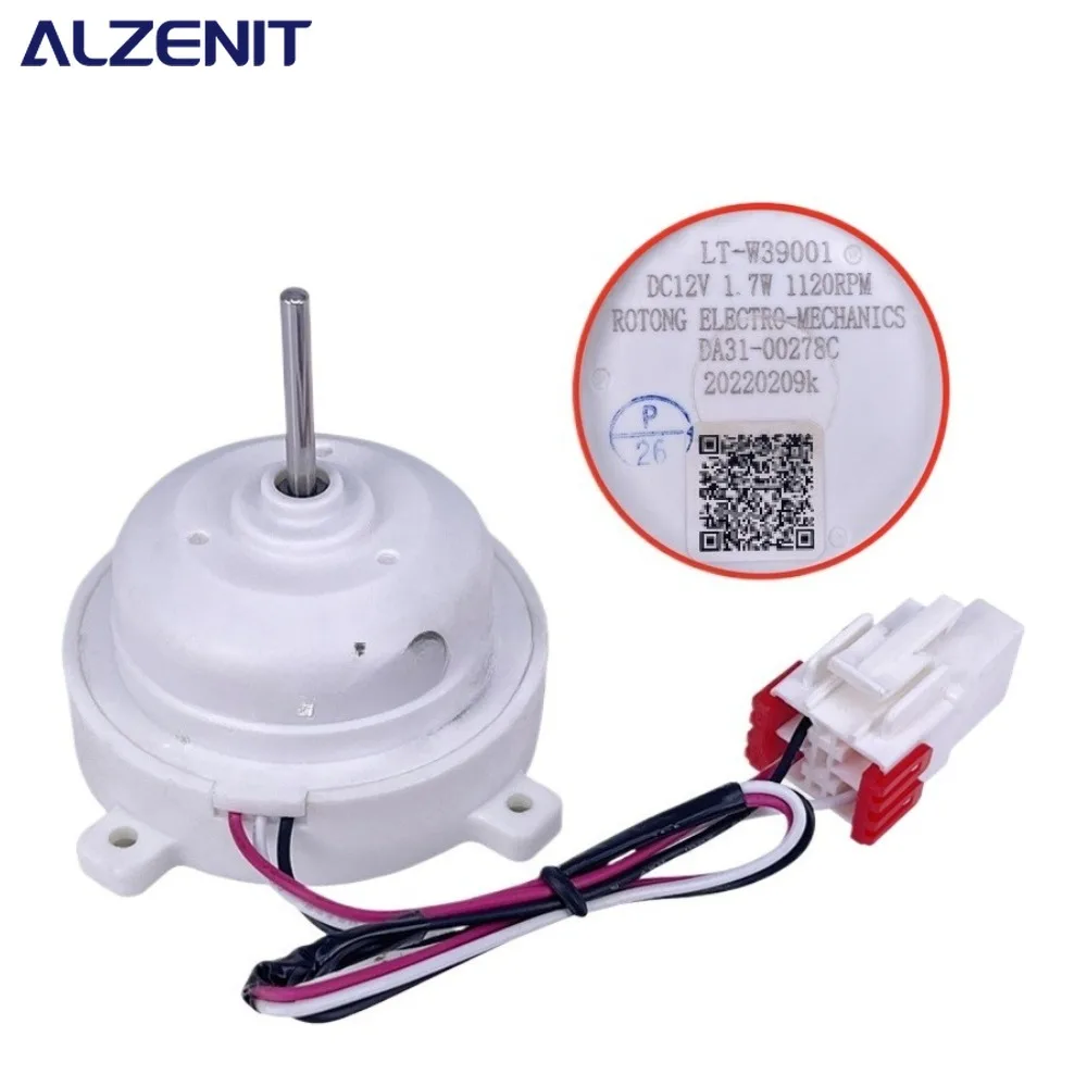 Novo para geladeira lg DA31-00278C dc ventilador de refrigeração motor dc12v 1.7w 1120rpm geladeira radiador freezer peças
