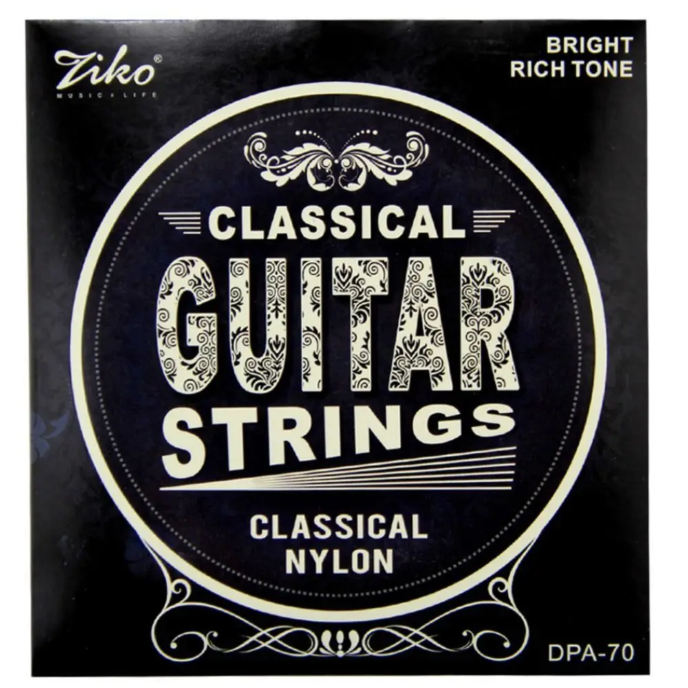 1 Set DPA-70 Ziko Guitar Strings Silver Plated Copper Wound Classical Guitar Strings 028-043 Balanced Sound