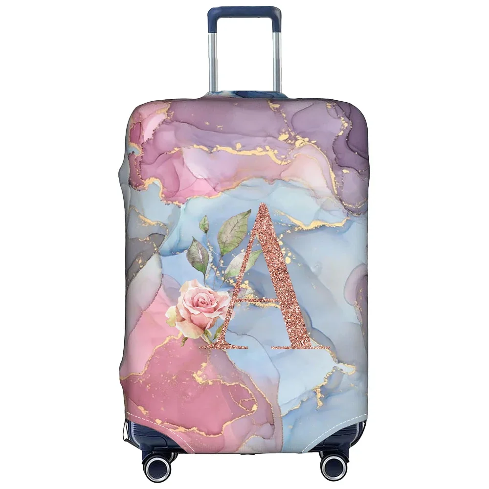 Juste de bagage en tissu commandé, housses de protection pour bagages, valise de for18-32 pouces, série or rose, accessoires de voyage