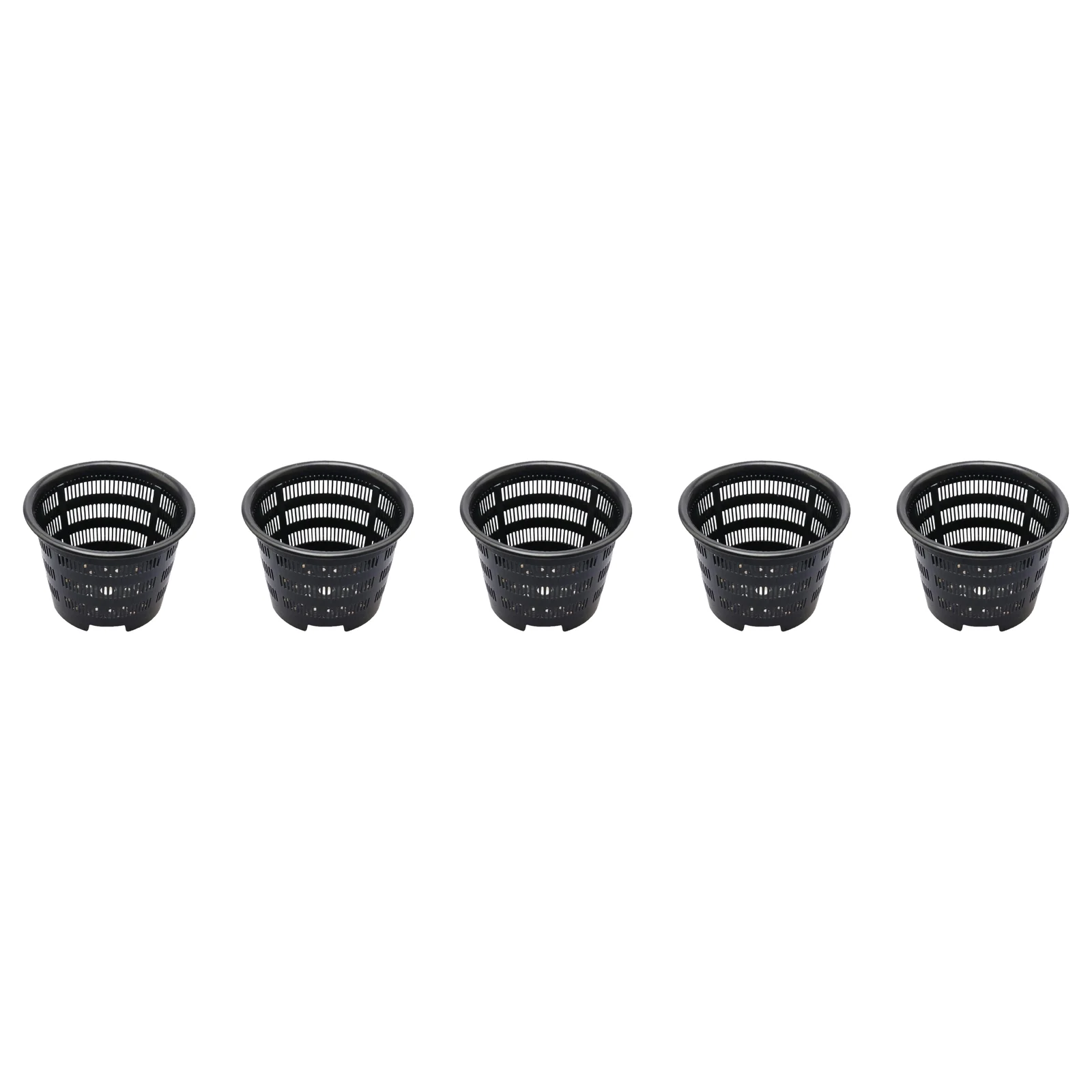 Plastic Orchid Growing Containers 5 Pack for Phalaenopsis Dendrobium with Air Circulation and Moisture Visibility