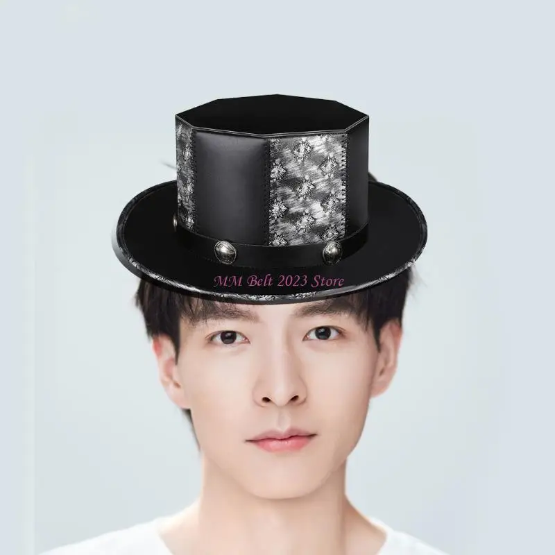

49me Vintage Steampunk Top Hat Unisex Cosplay Party Costum