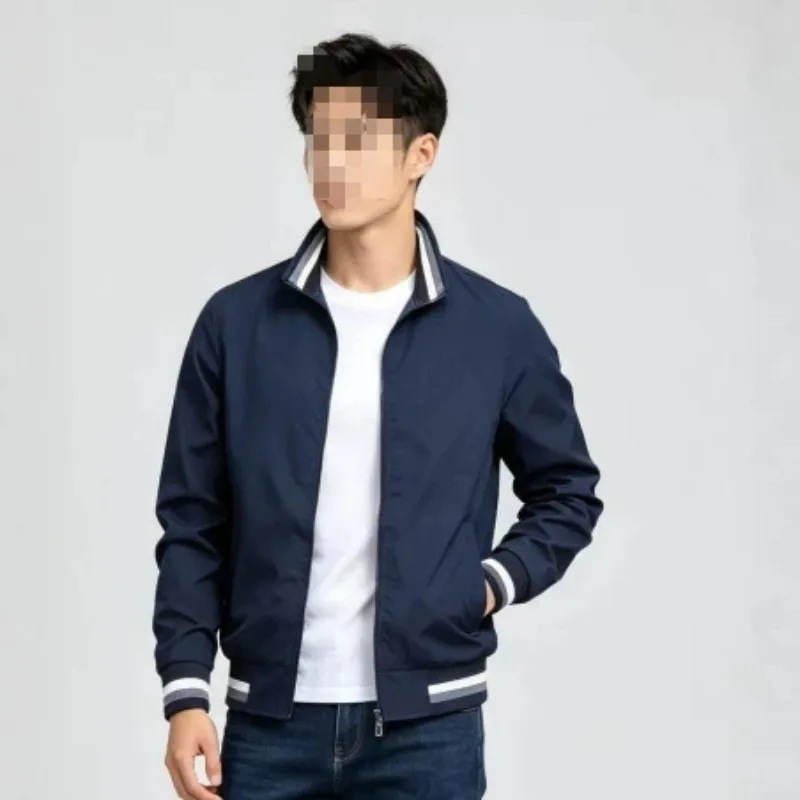 New Cross-border Foreign Trade Casual Jacket for Men Direct Sales Spring and Autumn Sports Solid Color Men's Coat for Men’s Wear