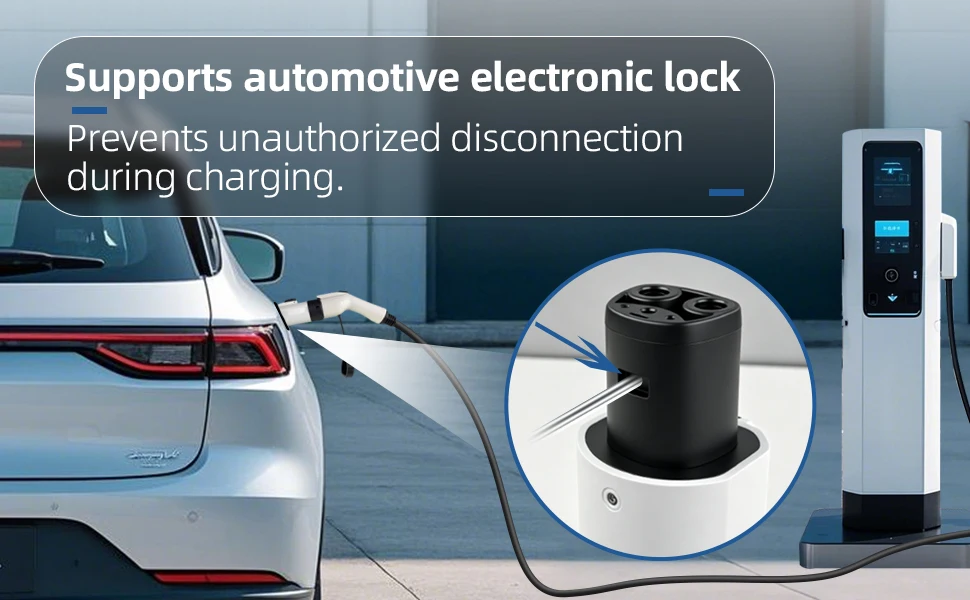 EVqiaoyi GB/T auf NACS EV-Adapter 32A 7KW GB/T EV-Adapter für Tesla EVs Konverter mit Temperaturregelung für schnelles, sicheres Laden – Detail 3