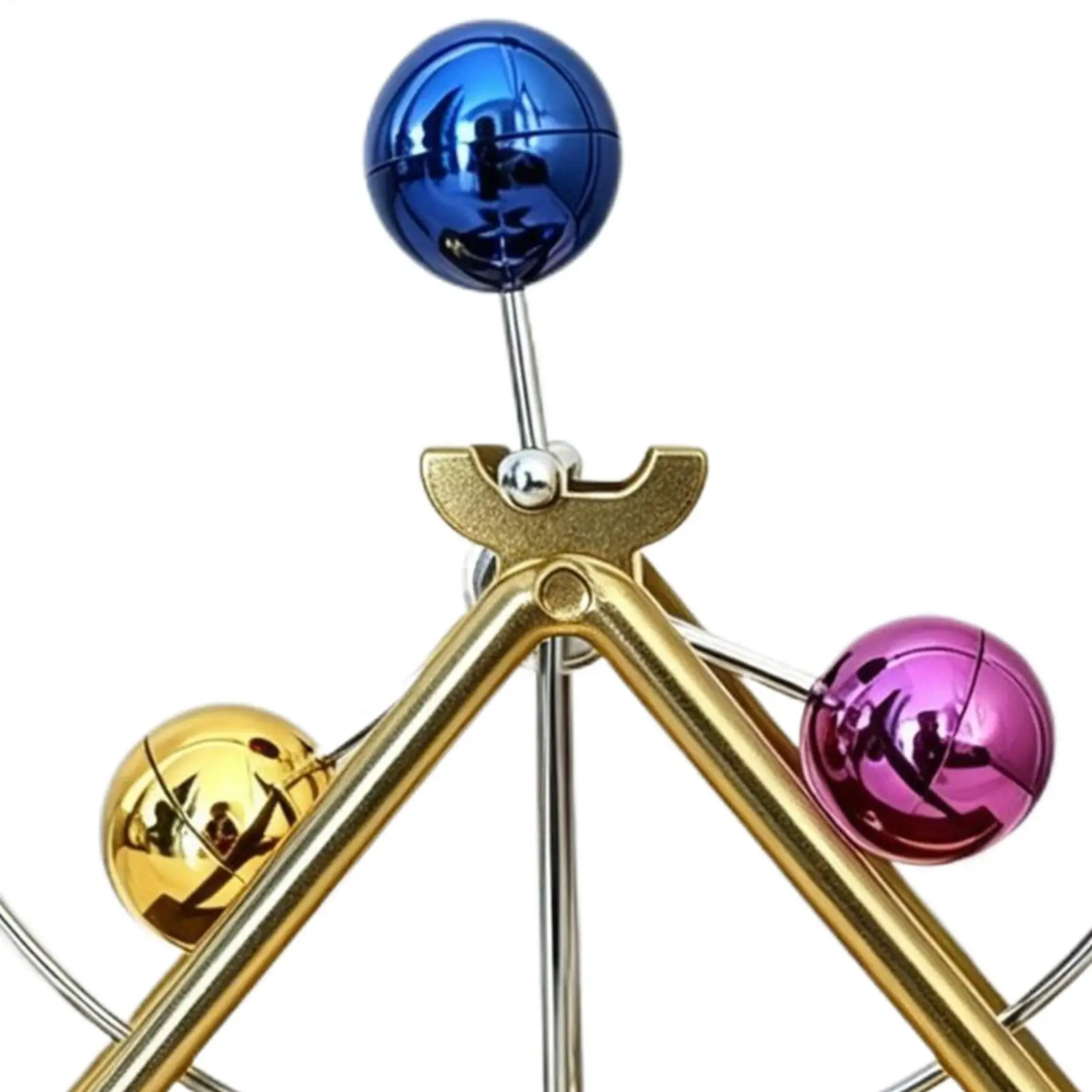 Perpetual Motion Machine 3D Swinging Balance Celestial Ornament Perpetual Motion Toy For Garden Patio Lake House Beach Cottage