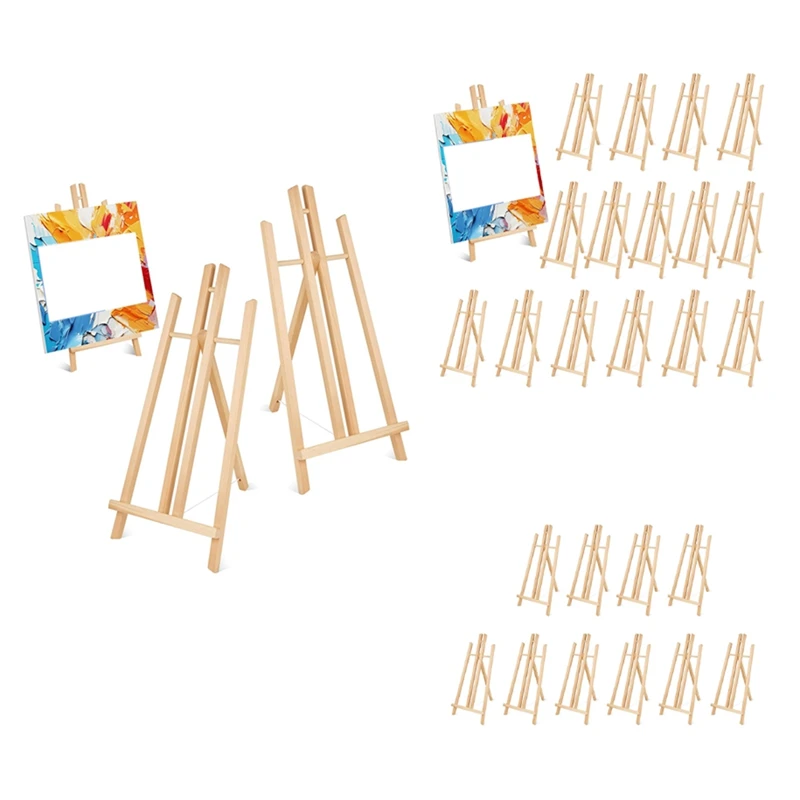 2Pcs 17 Inch Tabletop Easels,Easel Stand For Painting,Painting Party Easel,For Painting,Paint Easel For Canvas Painting Durable