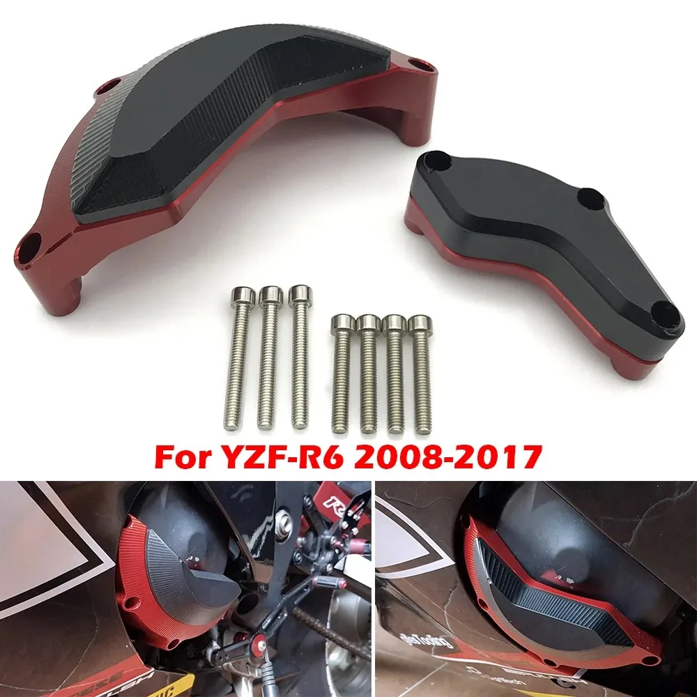 

Motorcycle Engine Case Saver Cover Guard Crash Pad Frame Slide For YAMAHA R6 2008 2009 2010 2011 2012 2013 2014 2015 2016 2017